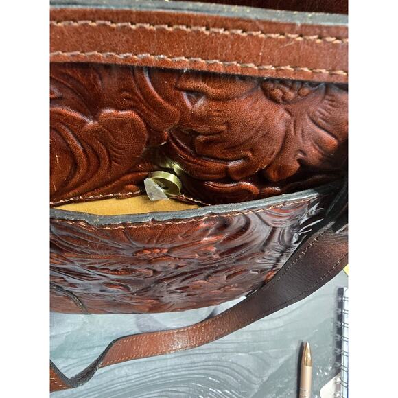 Patricia Nash 10th Anniversary Lundy Tote British Tan Tooled Leather NWOT P74833 - Picture 8 of 11